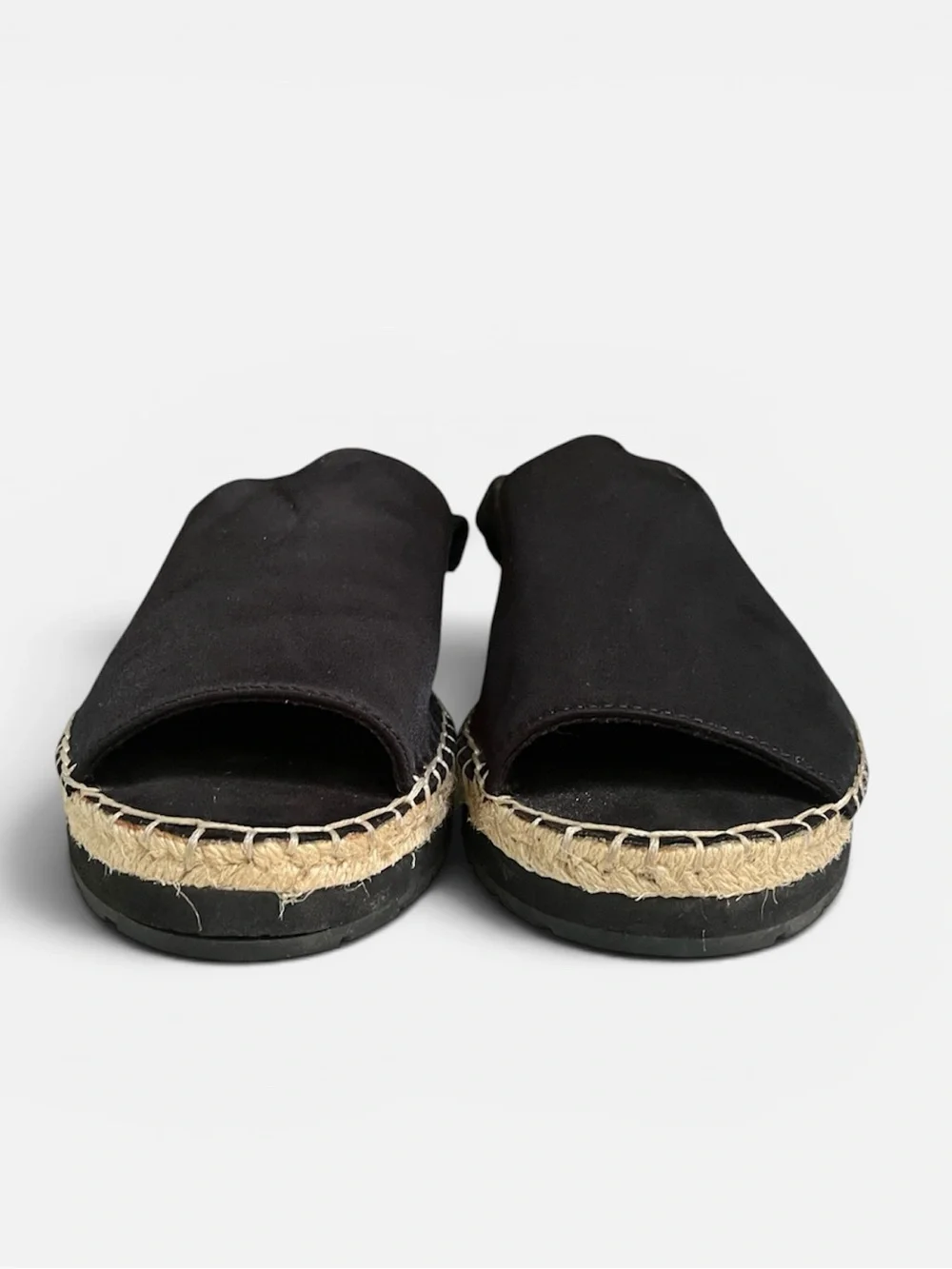Kenneth Cole Reaction “Clemont” Black Slingback Espadrille Sandals - Size 8